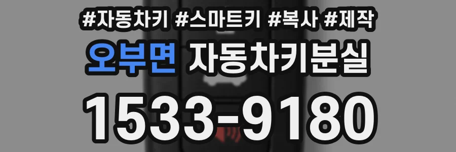 오부면 자동차키분실