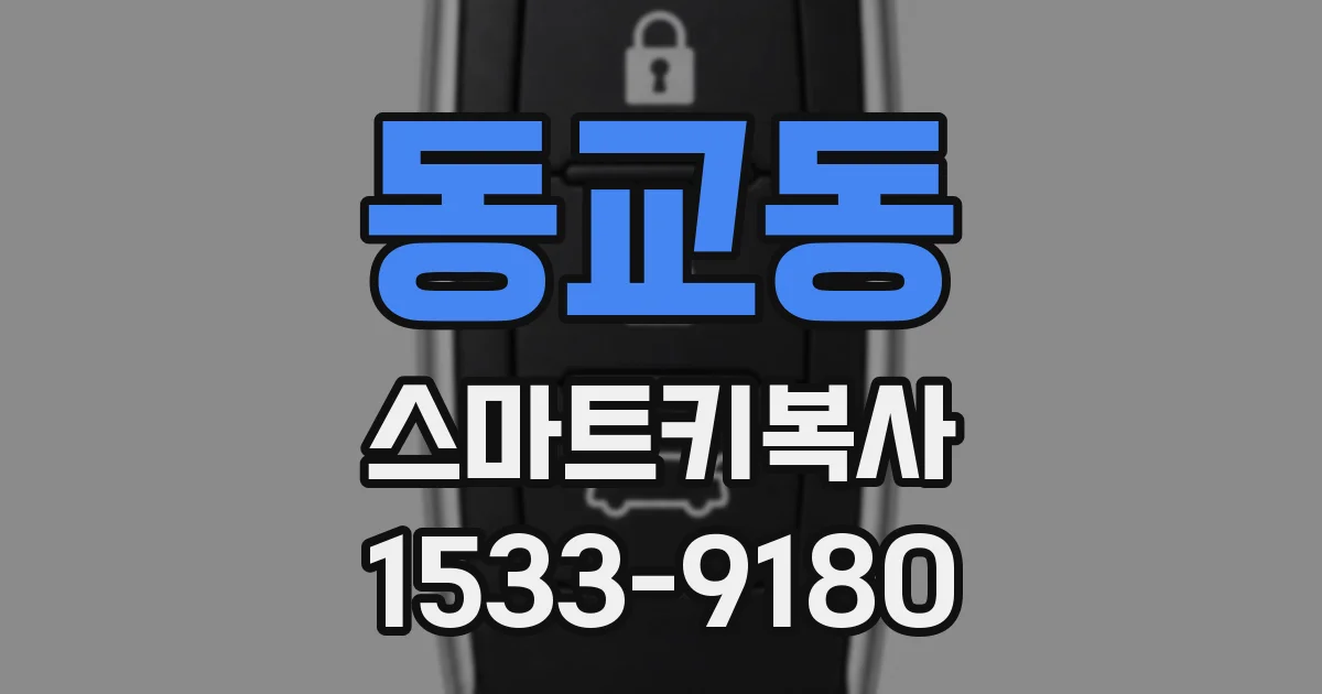 동교동 스마트키복사