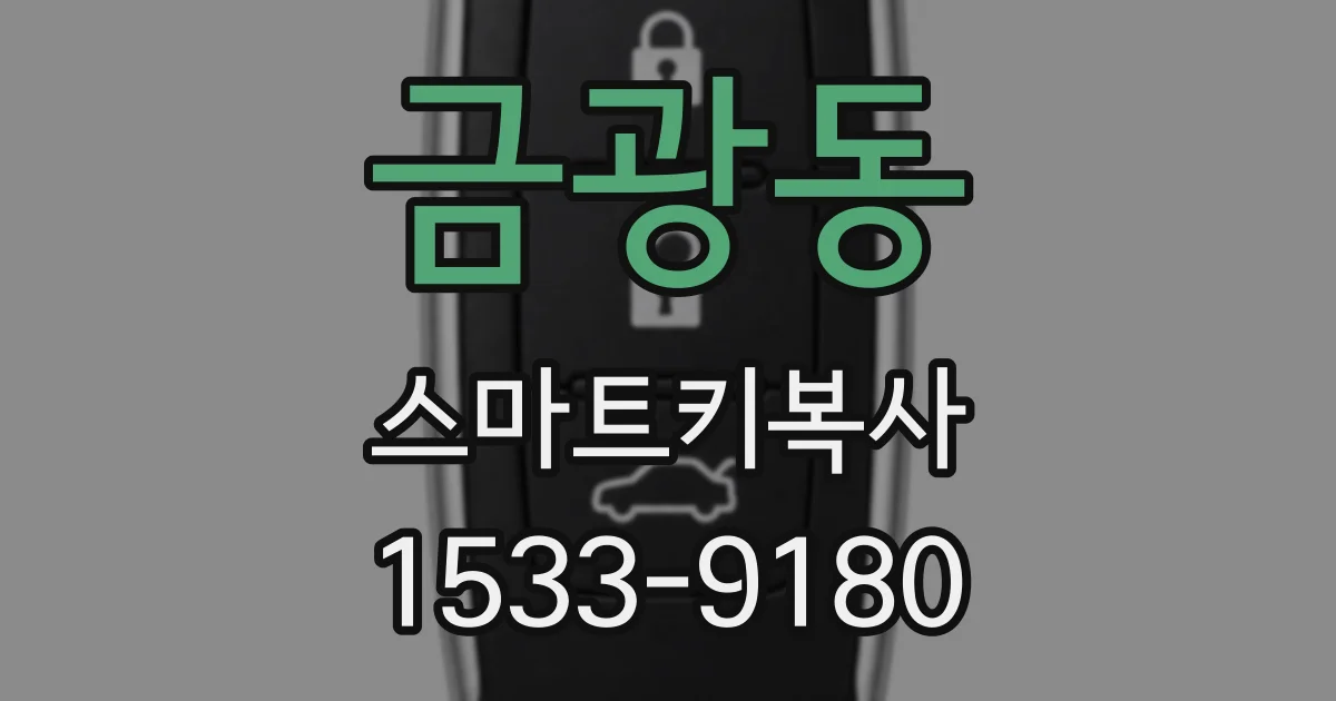 금광동 스마트키복사
