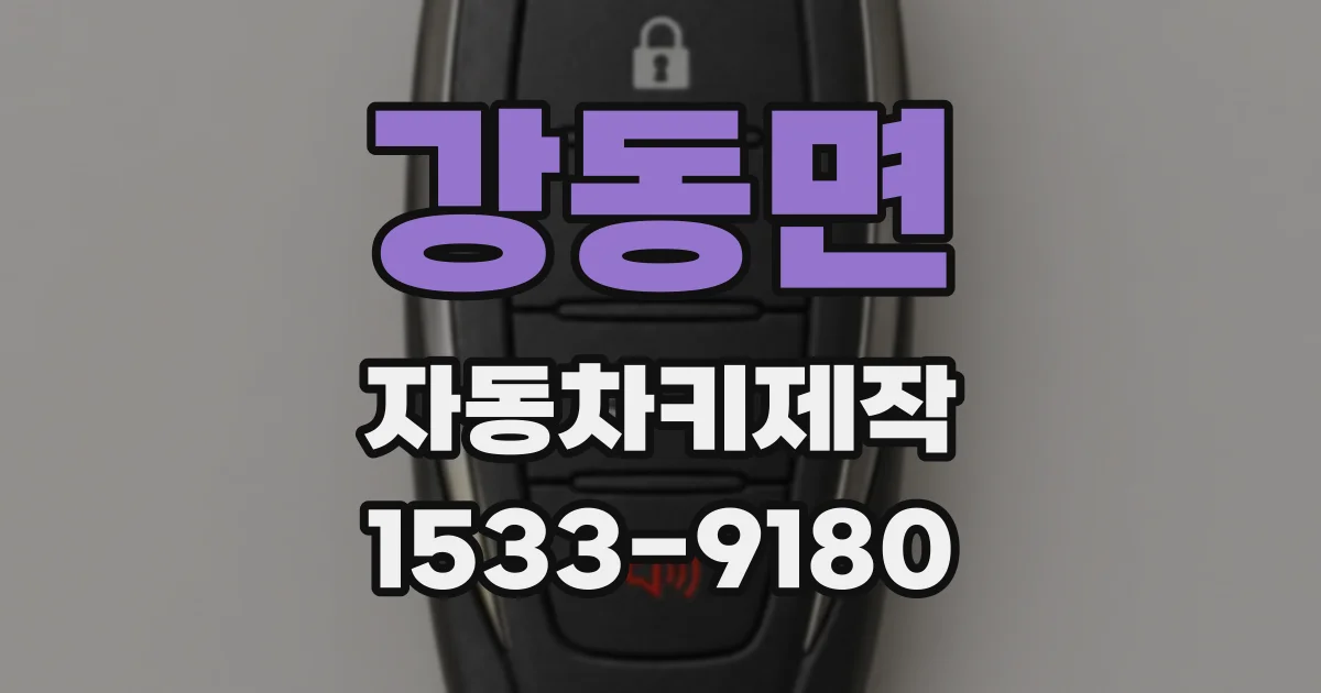 강동면 자동차키제작