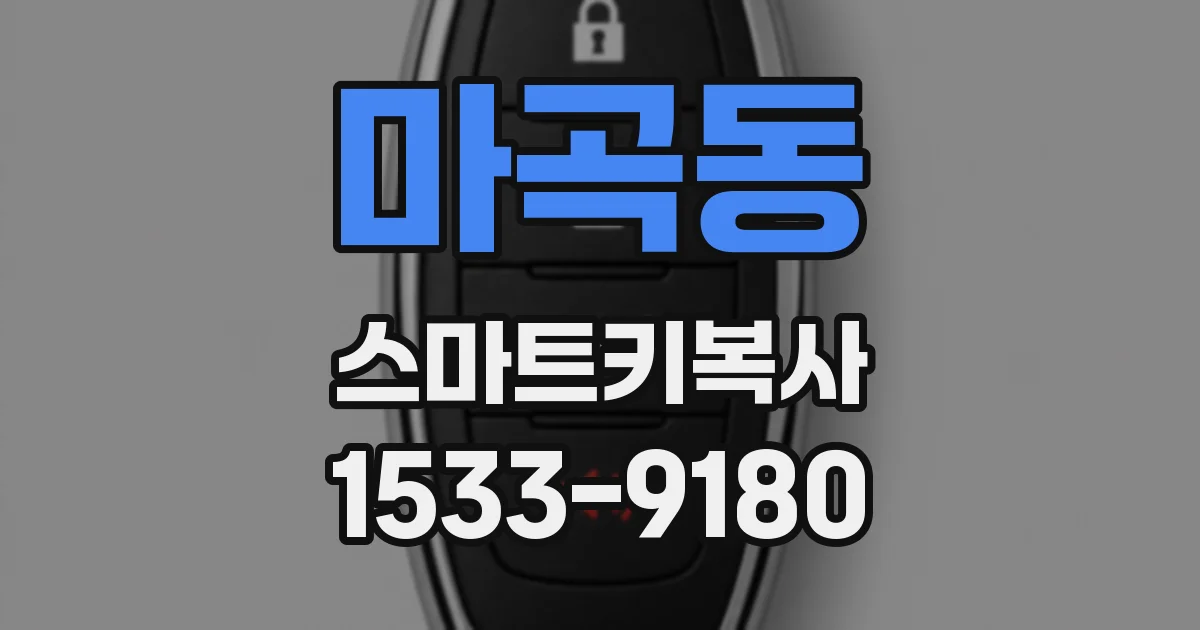 마곡동 스마트키복사