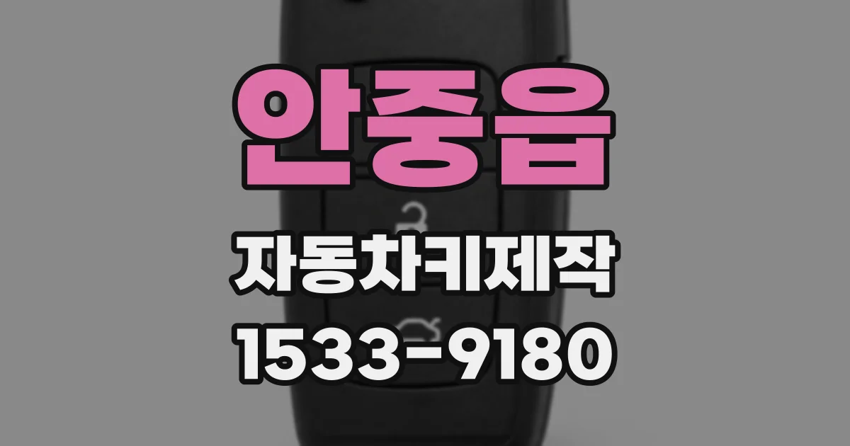 안중읍 자동차키제작