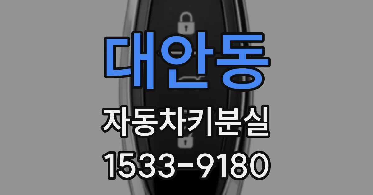대안동 자동차키분실