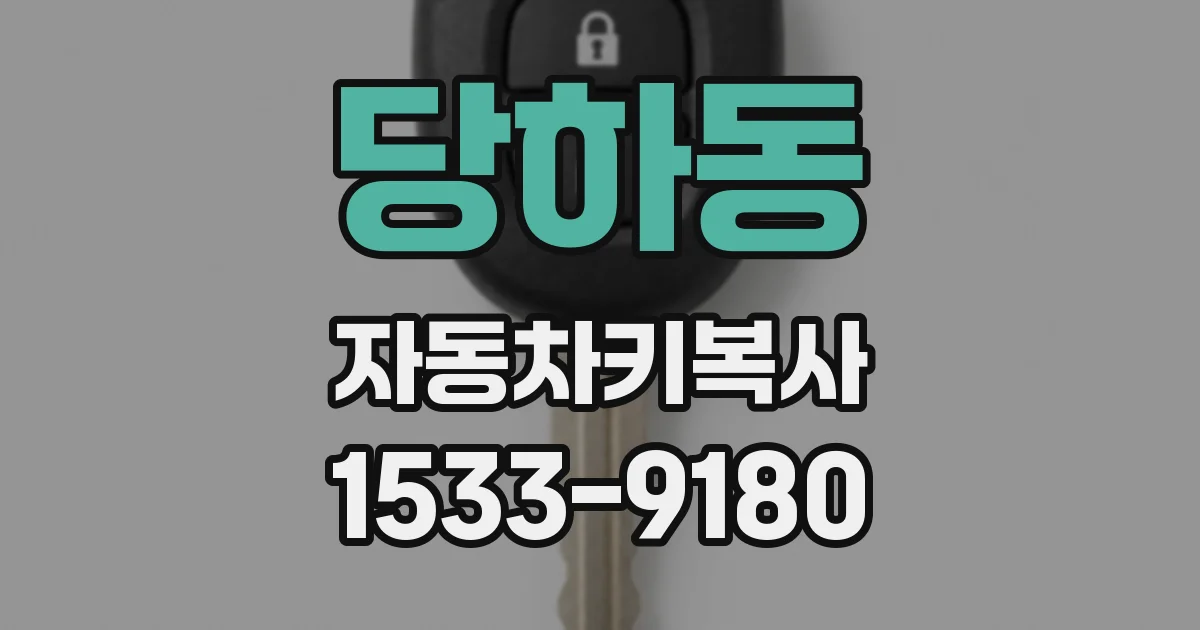 당하동 자동차키복사