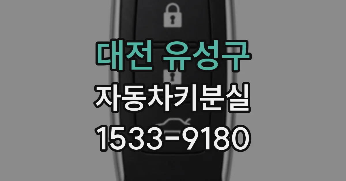 대전 유성구 자동차키분실