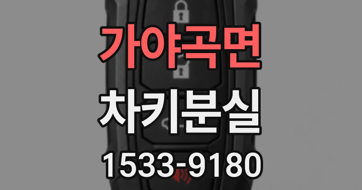 가야곡면 차키분실