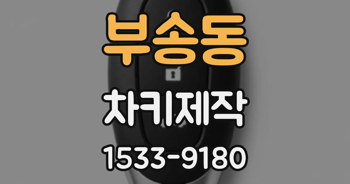 부송동 차키제작