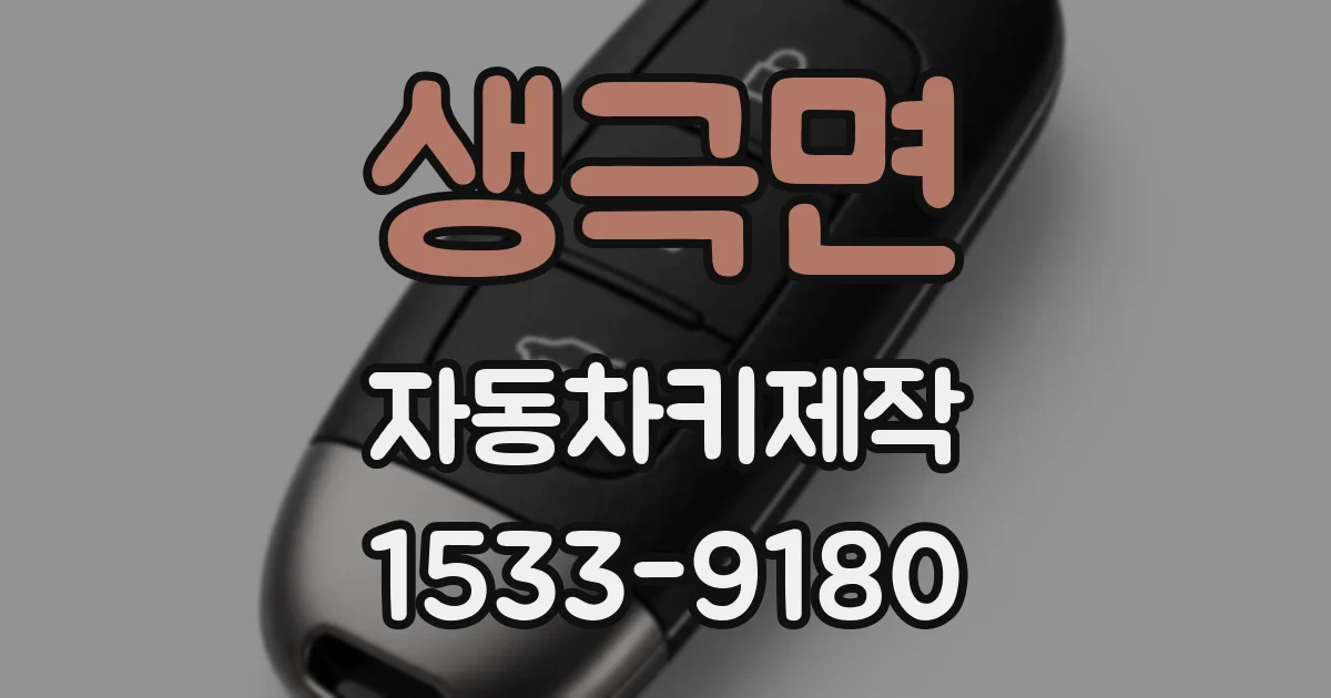 생극면 자동차키제작