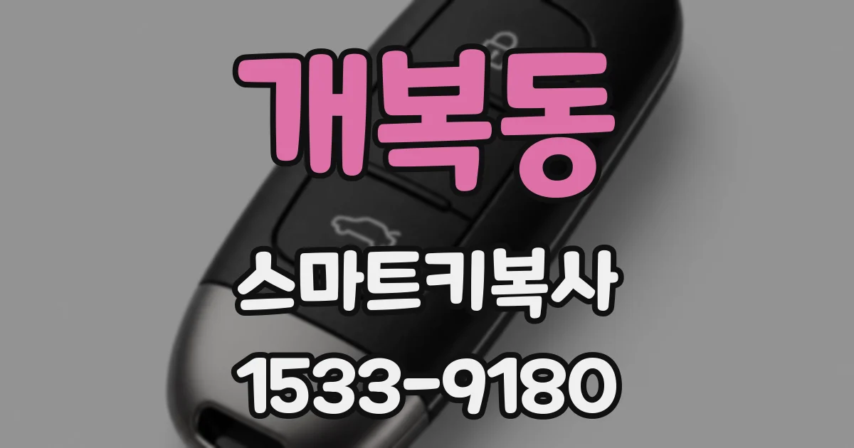 개복동 스마트키복사