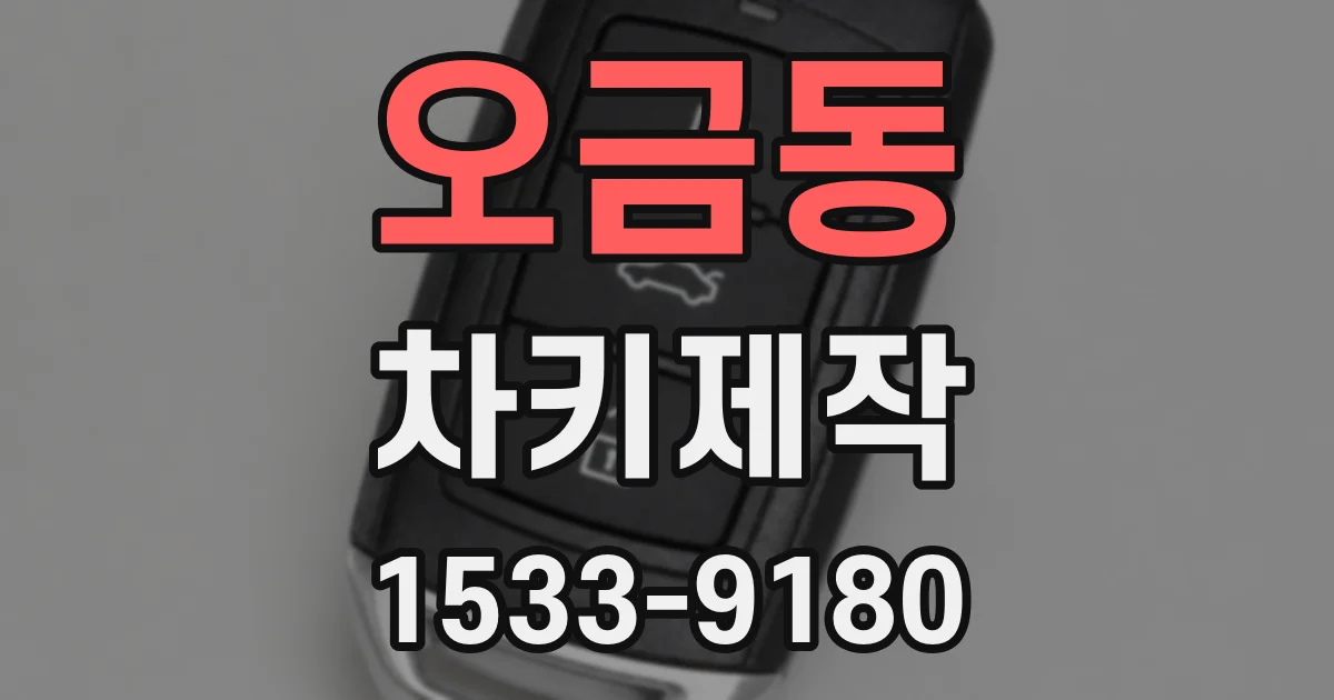 오금동 차키제작