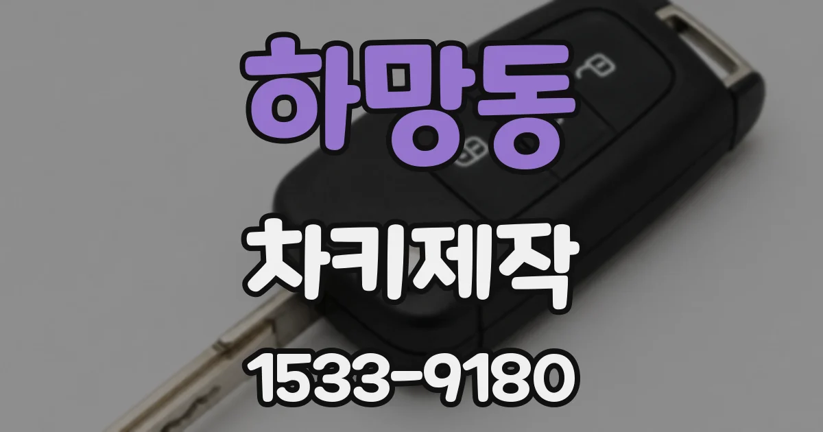 하망동 차키제작