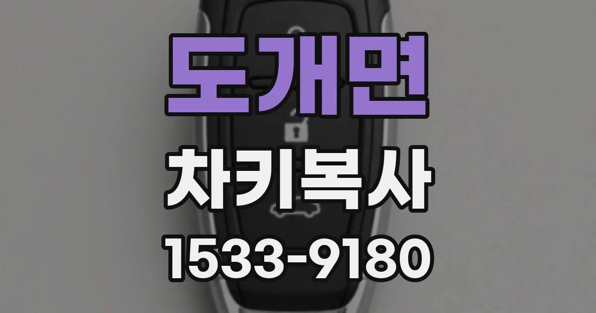 도개면 차키복사