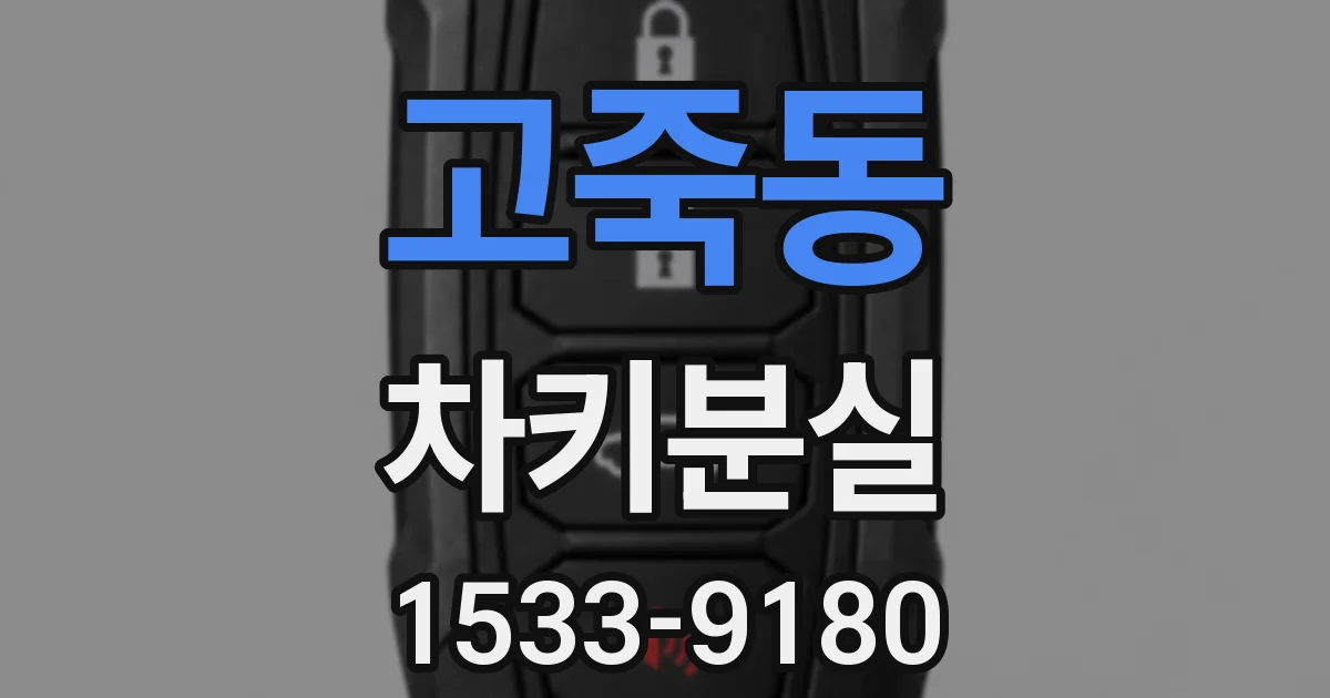 고죽동 차키분실