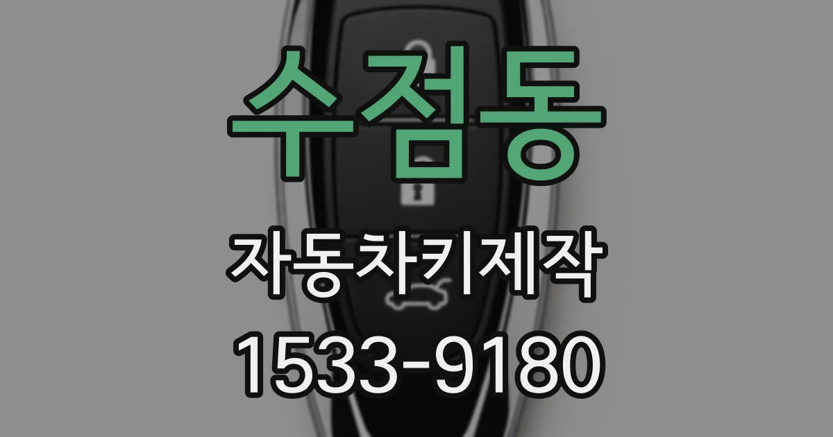 수점동 자동차키제작