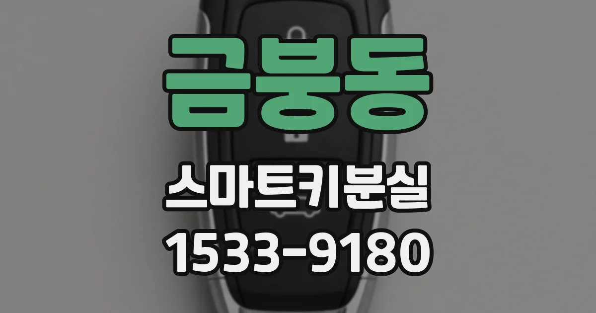 금붕동 스마트키분실