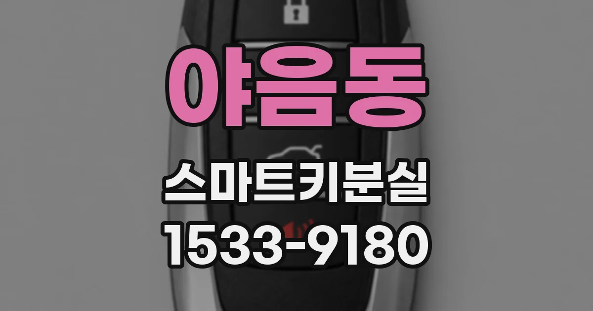 야음동 스마트키분실