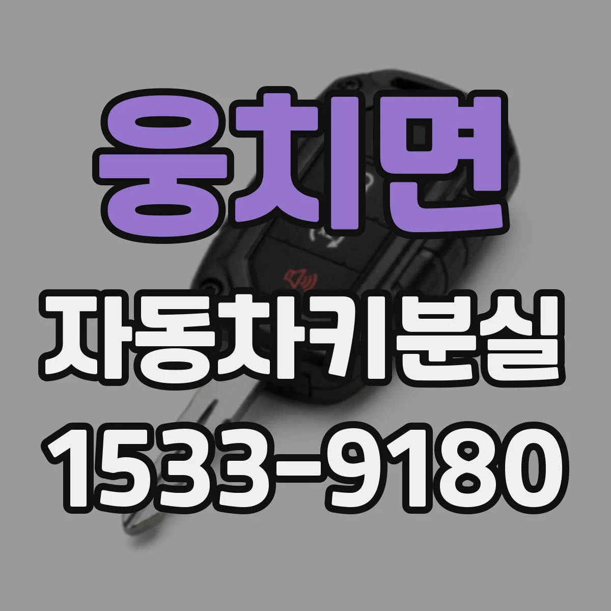 웅치면 자동차키분실
