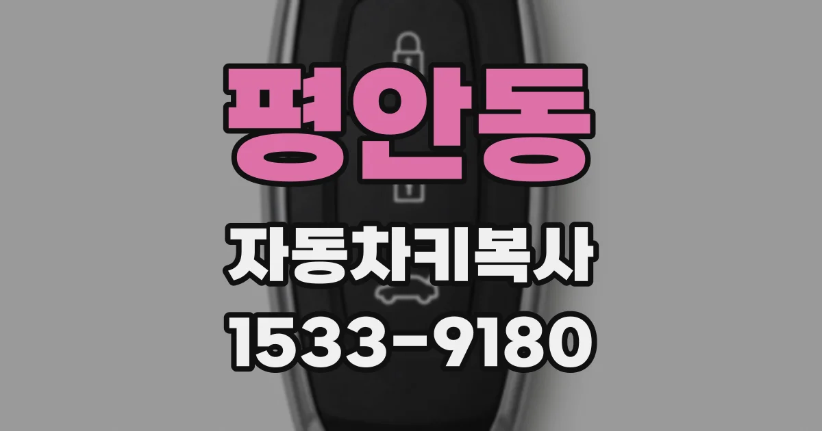 평안동 자동차키복사