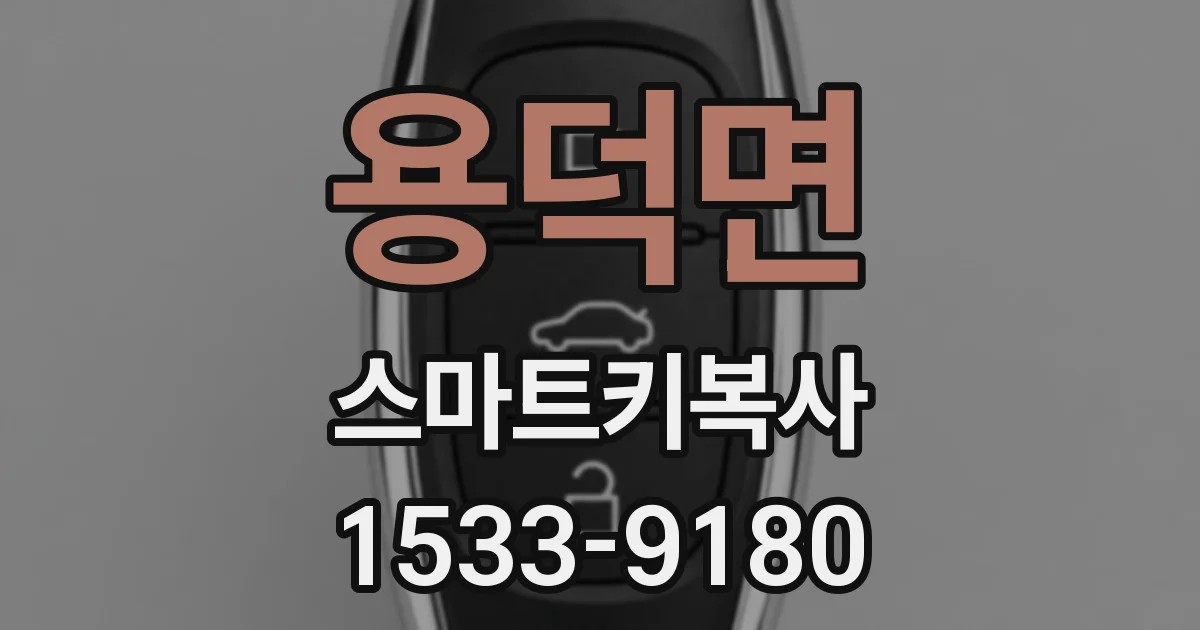 용덕면 스마트키복사