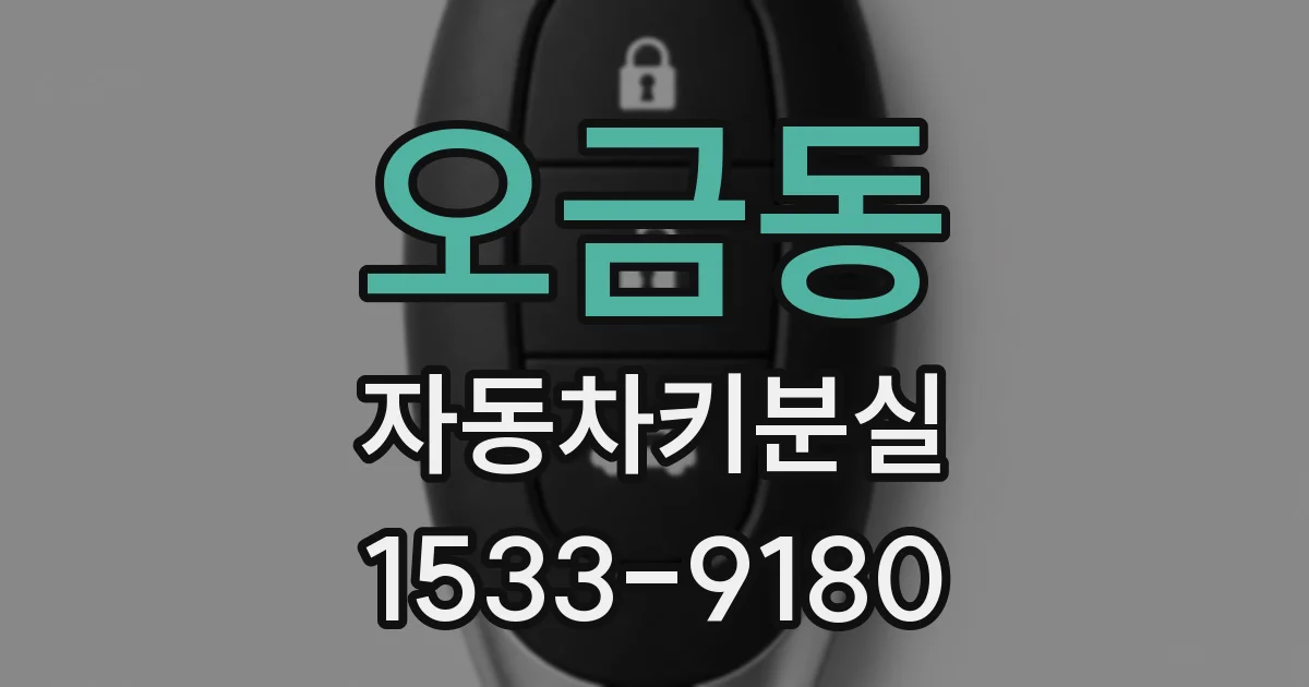오금동 자동차키분실