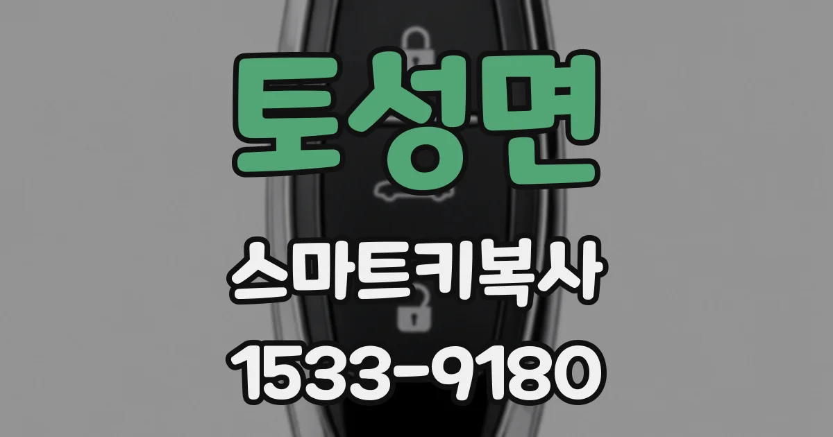 토성면 스마트키복사