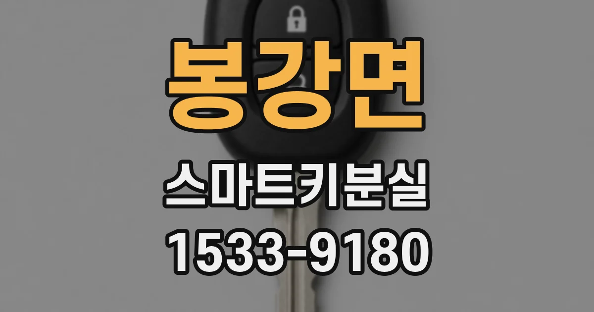 봉강면 스마트키분실