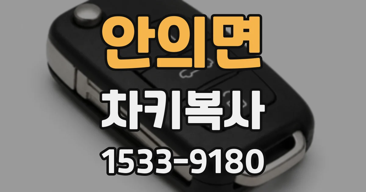 안의면 차키복사