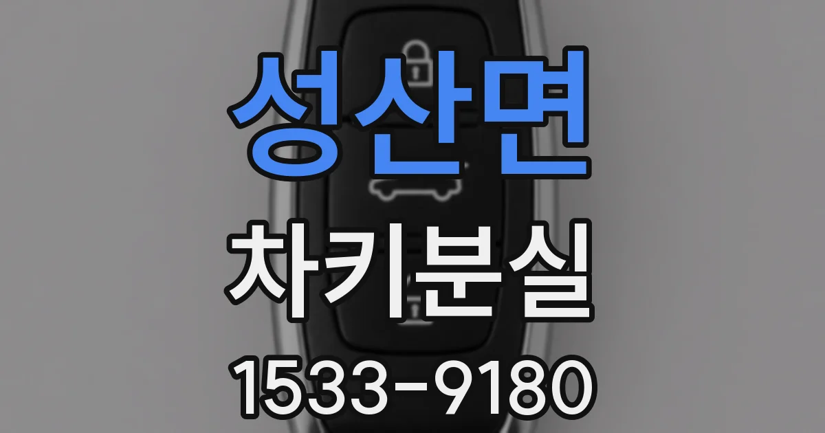성산면 차키분실