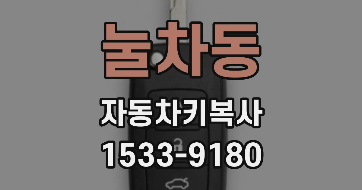 눌차동 자동차키복사