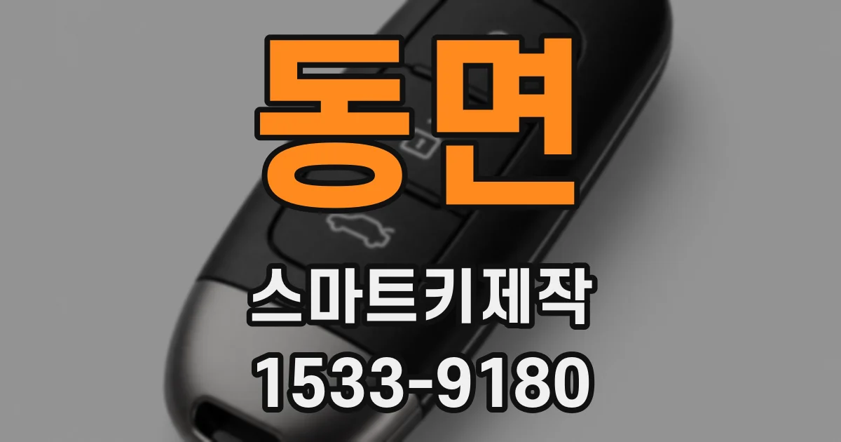 동면 스마트키제작