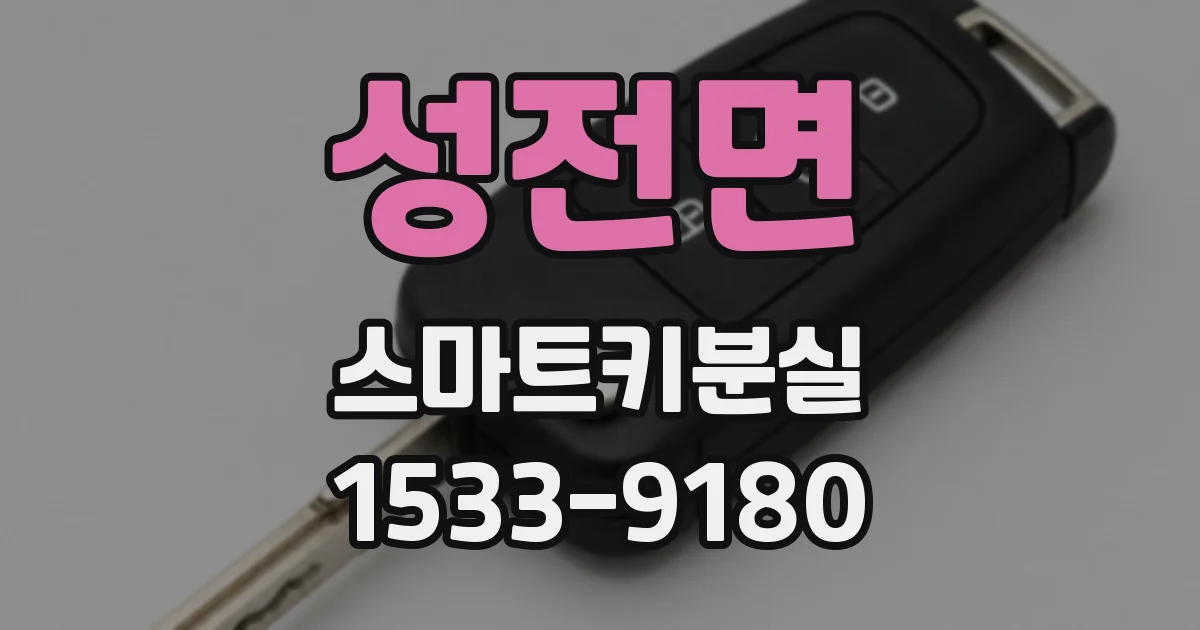 성전면 스마트키분실