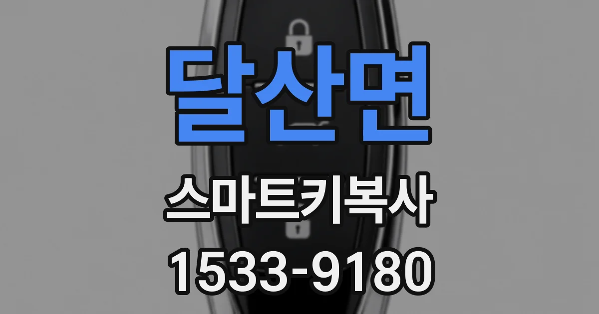 달산면 스마트키복사