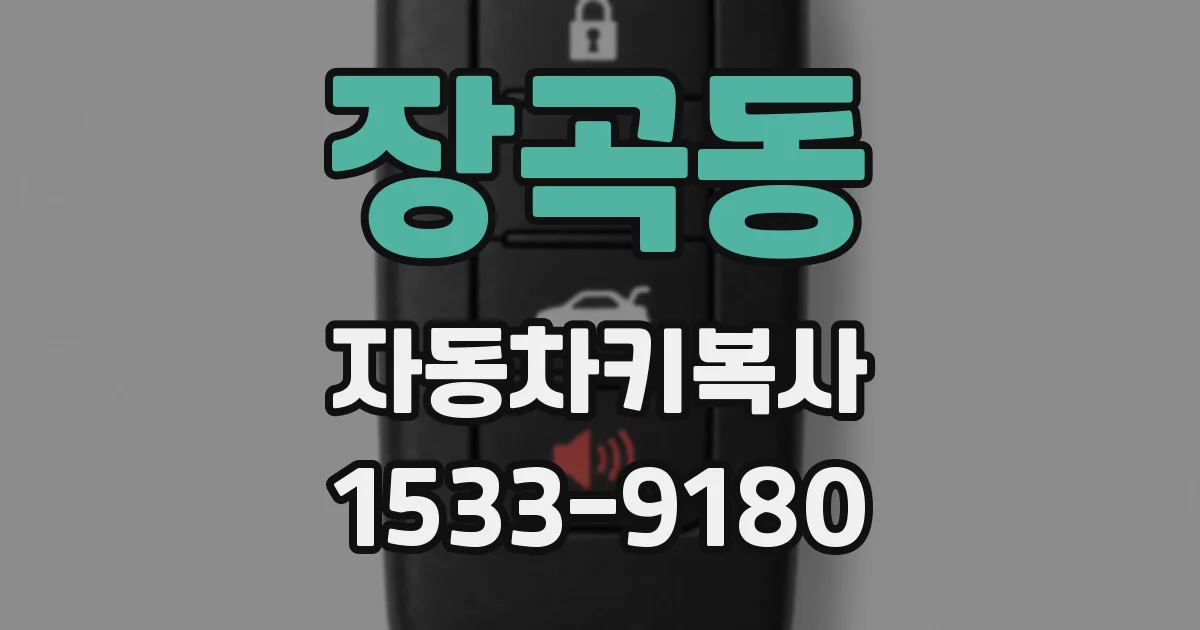 장곡동 자동차키복사