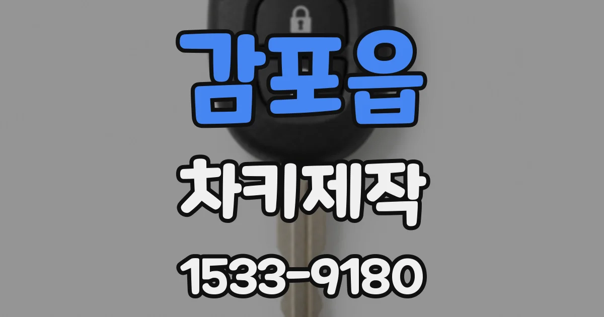 감포읍 차키제작