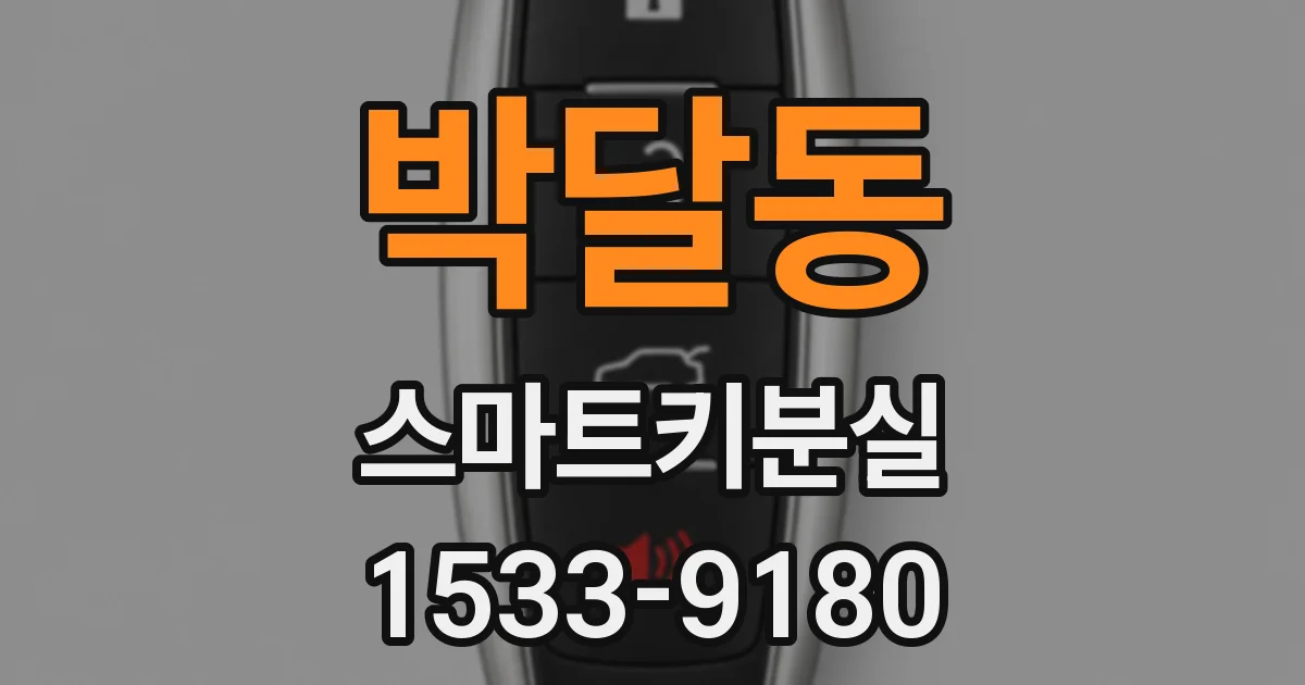 박달동 스마트키분실