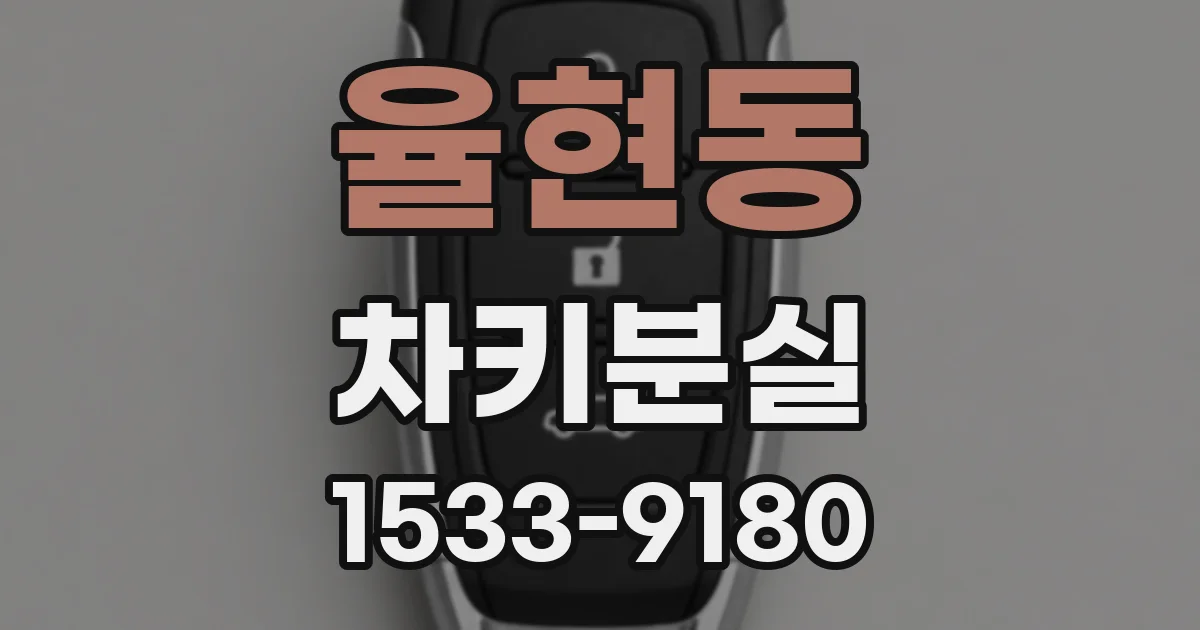 율현동 차키분실