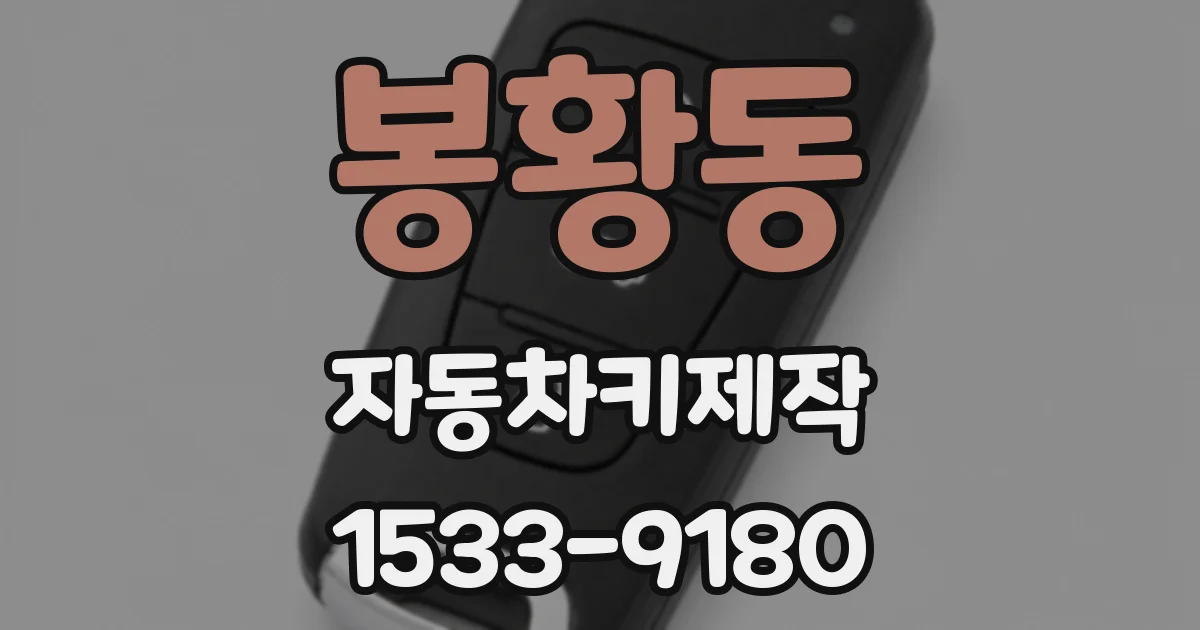 봉황동 자동차키제작