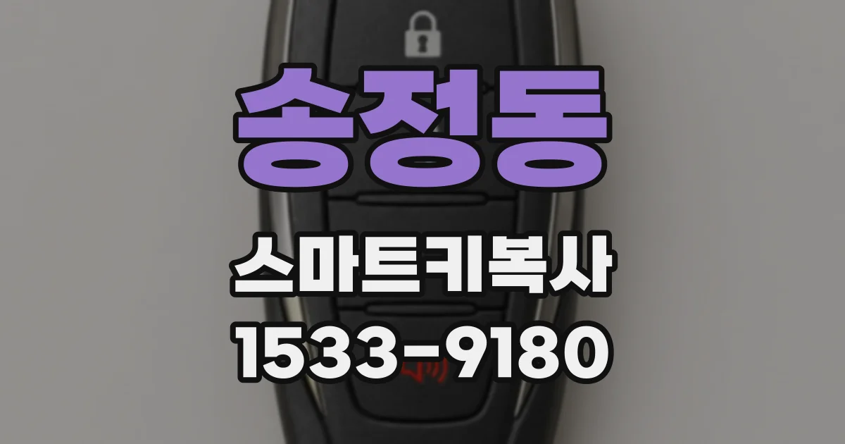 송정동 스마트키복사