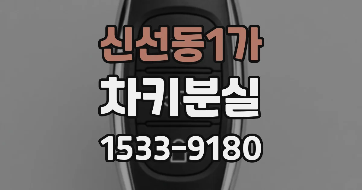 신선동1가 차키분실