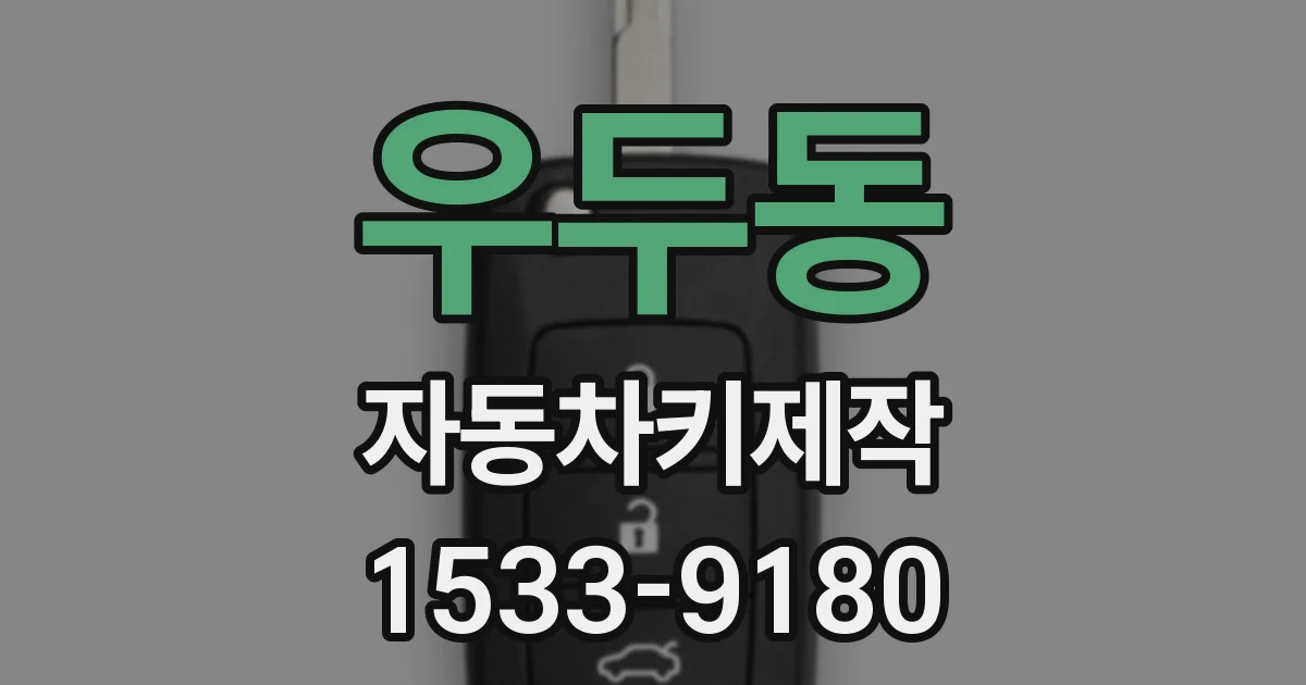 우두동 자동차키제작