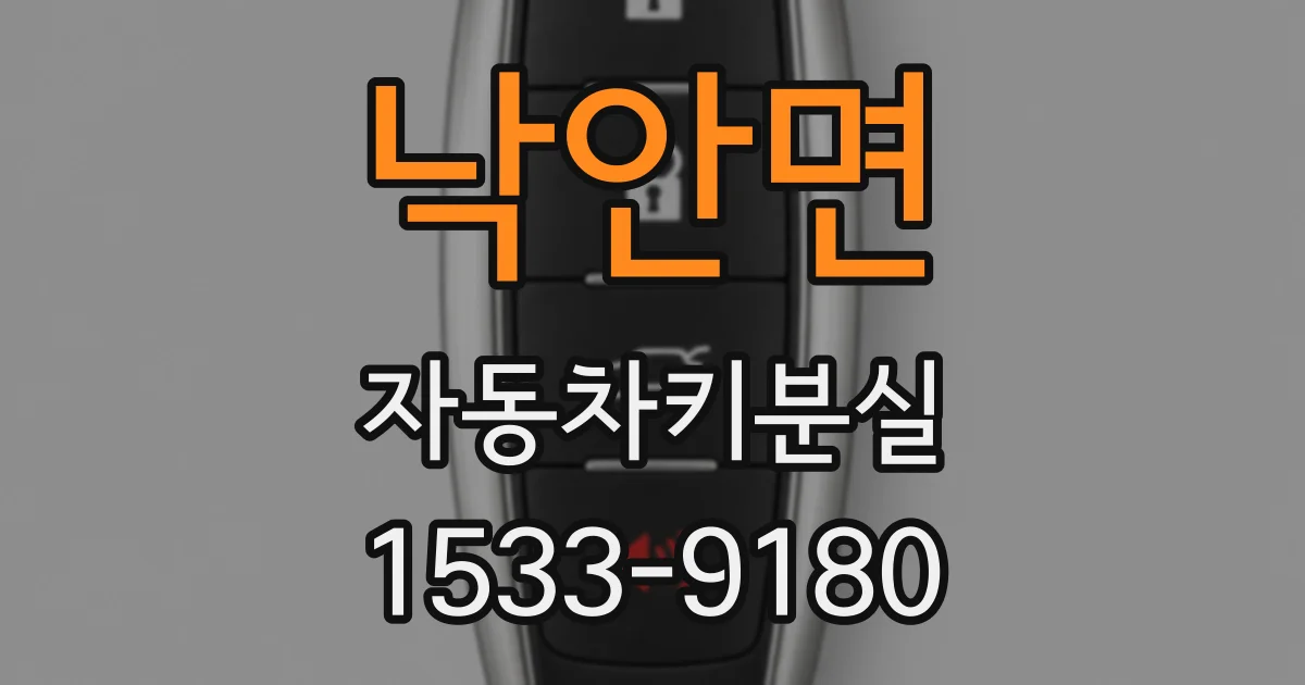 낙안면 자동차키분실