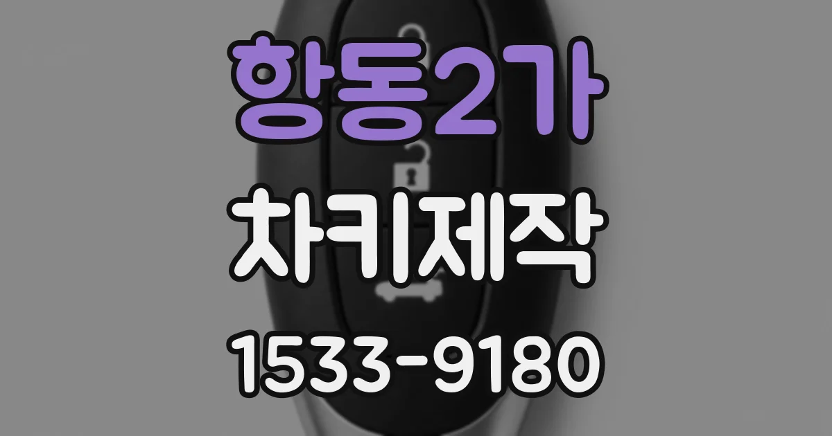항동2가 차키제작