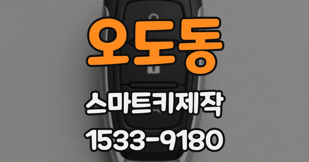 오도동 스마트키제작
