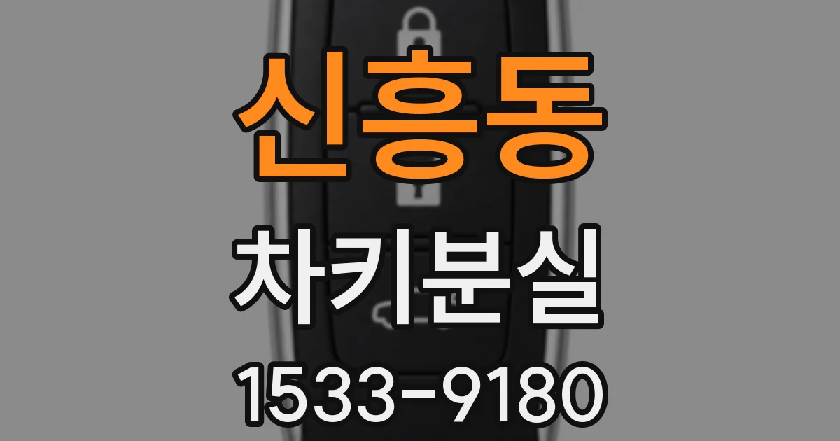 신흥동 차키분실