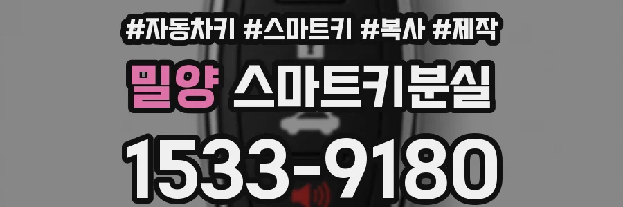 밀양 스마트키분실