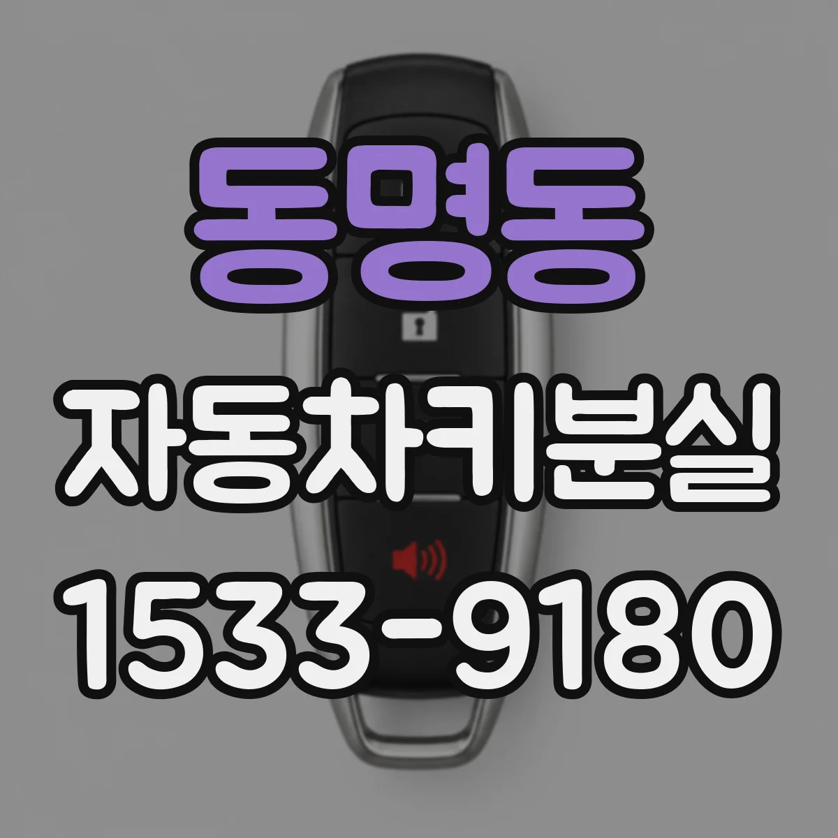 동명동 자동차키분실