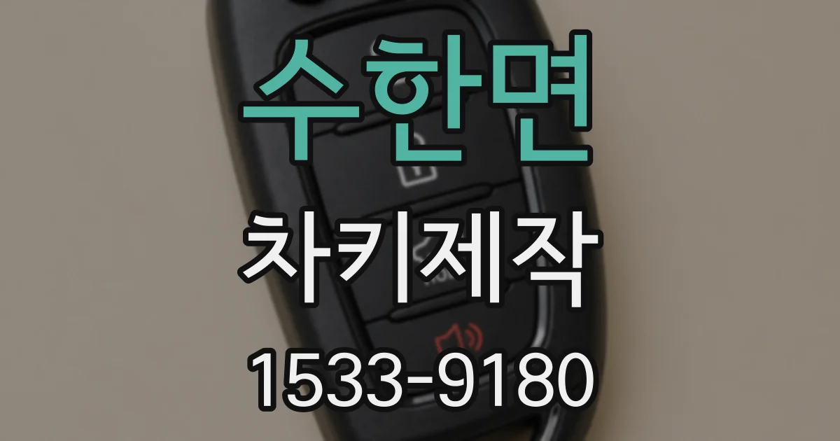 수한면 차키제작