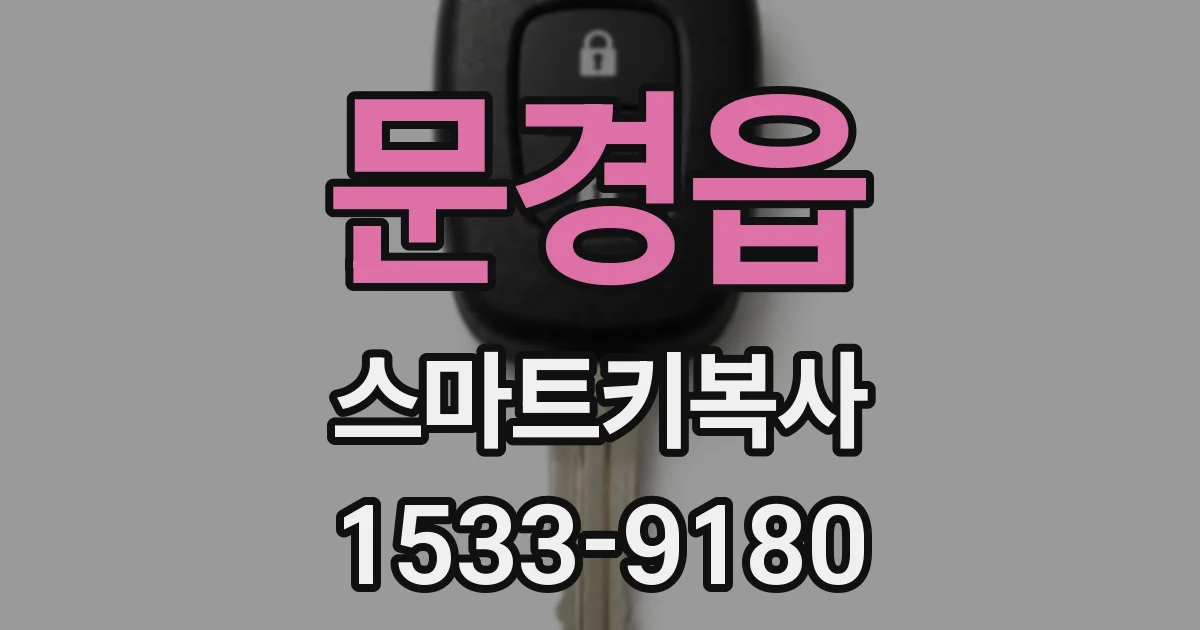 문경읍 스마트키복사