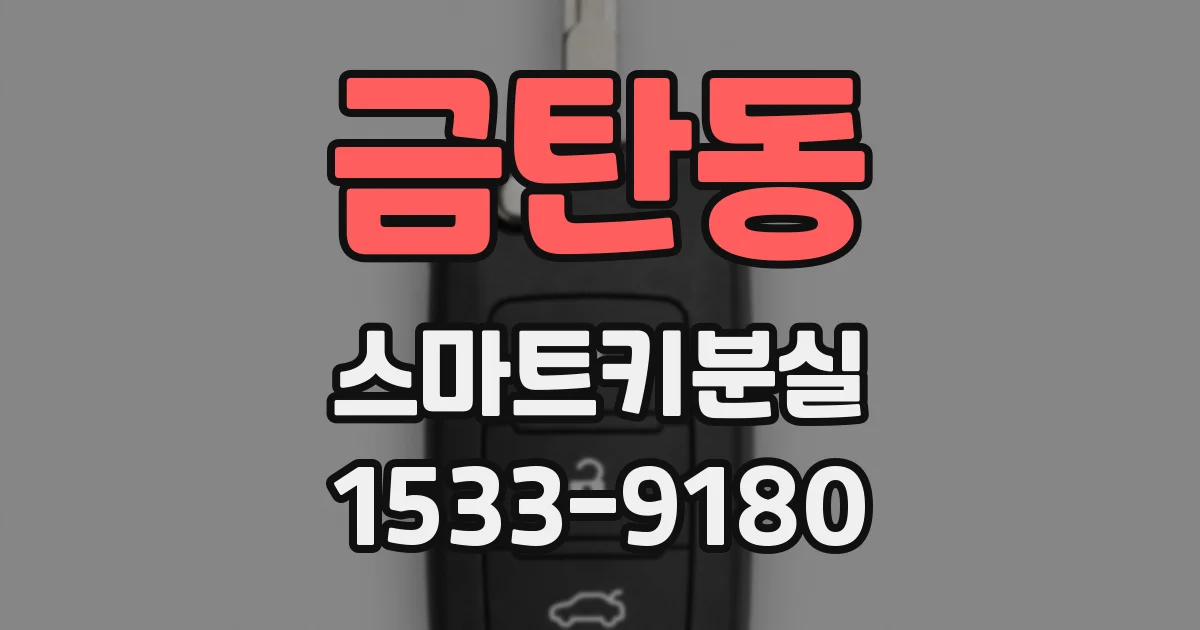 금탄동 스마트키분실