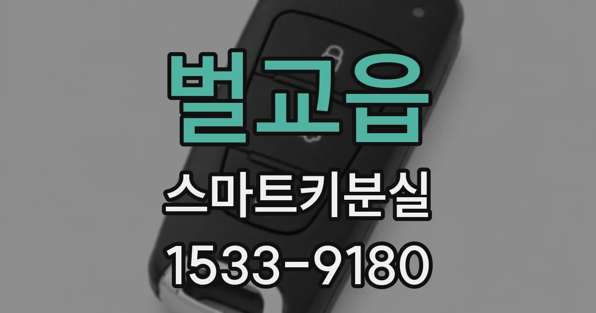벌교읍 스마트키분실